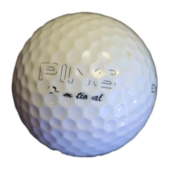 Ping Karsten CT 374 Solid White Collectible Golf Ball 2 No Logo Rare - Picture 4 of 5